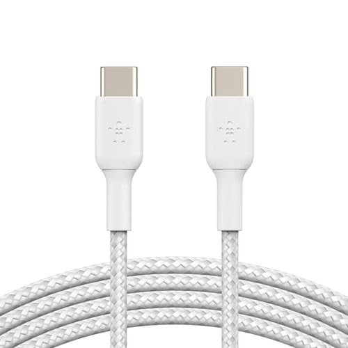 USB-C to USB-C Cable Braided 1M White - Achat / Vente sur grosbill.com - 4