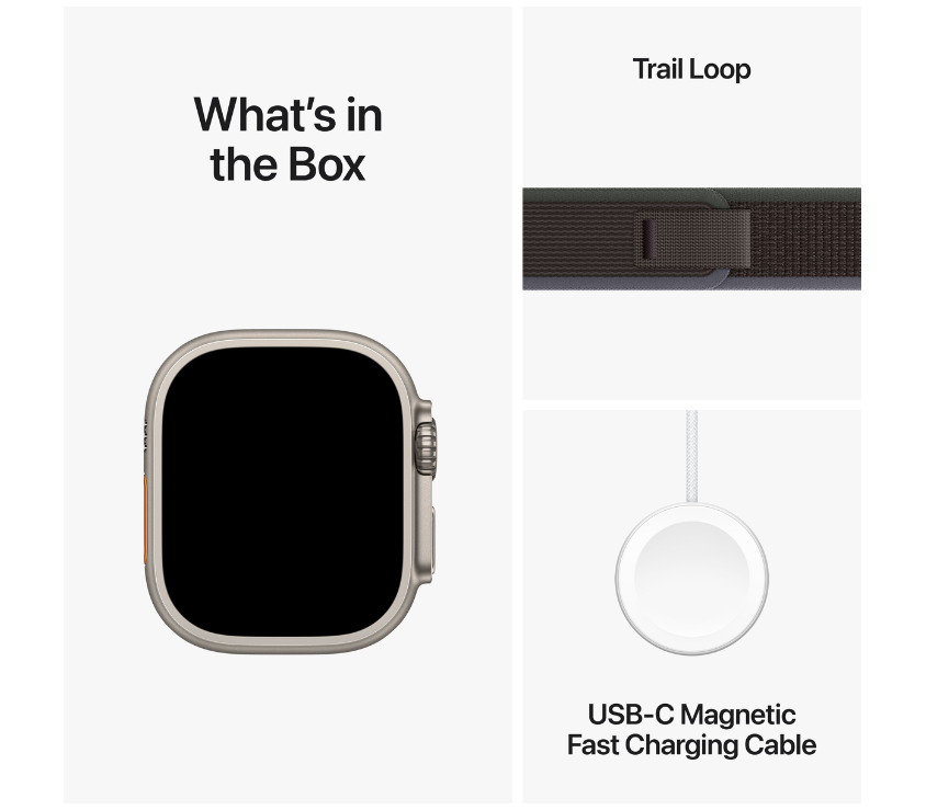 Apple Watch Ultra 2 GPS/Cellular Naturel Case BLK/BL S/M (MRF53NF/A) - Achat / Vente Objet connecté / Domotique sur grosbill.com - 4