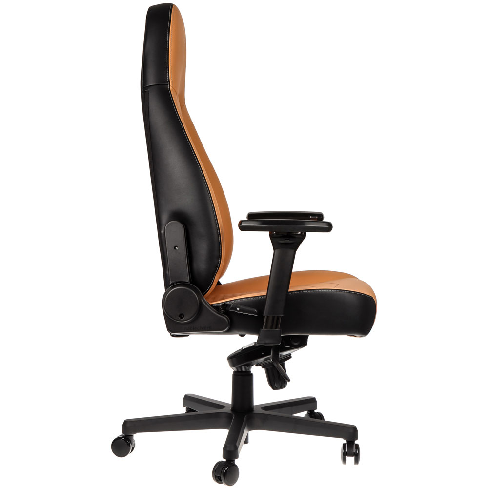 NobleChairs ICON Cuir veritable Cognac/Noir - Siège PC Gamer - 1