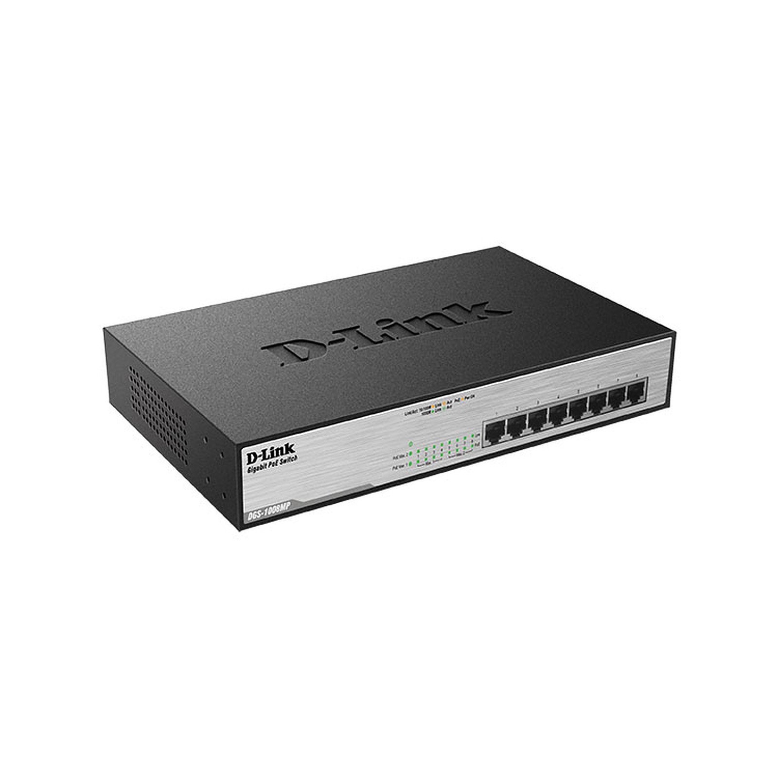 8 ports 10/100/1000 - DGS-1008MP (8 ports POE+) - Achat / Vente sur grosbill.com - 2