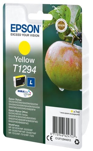 Epson - Jaune - C13T12944012 - Achat / Vente Consommable imprimante sur grosbill.com - 1