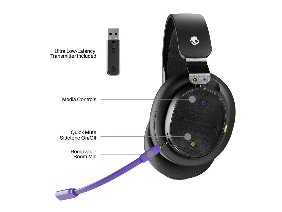 Skullcandy PLYR Wireless Stereo Noir - Micro-casque - grosbill.com - 2