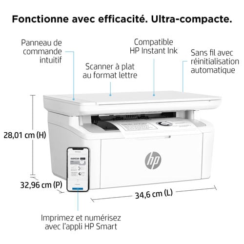 LaserJet M140w - Achat / Vente sur grosbill.com - 3