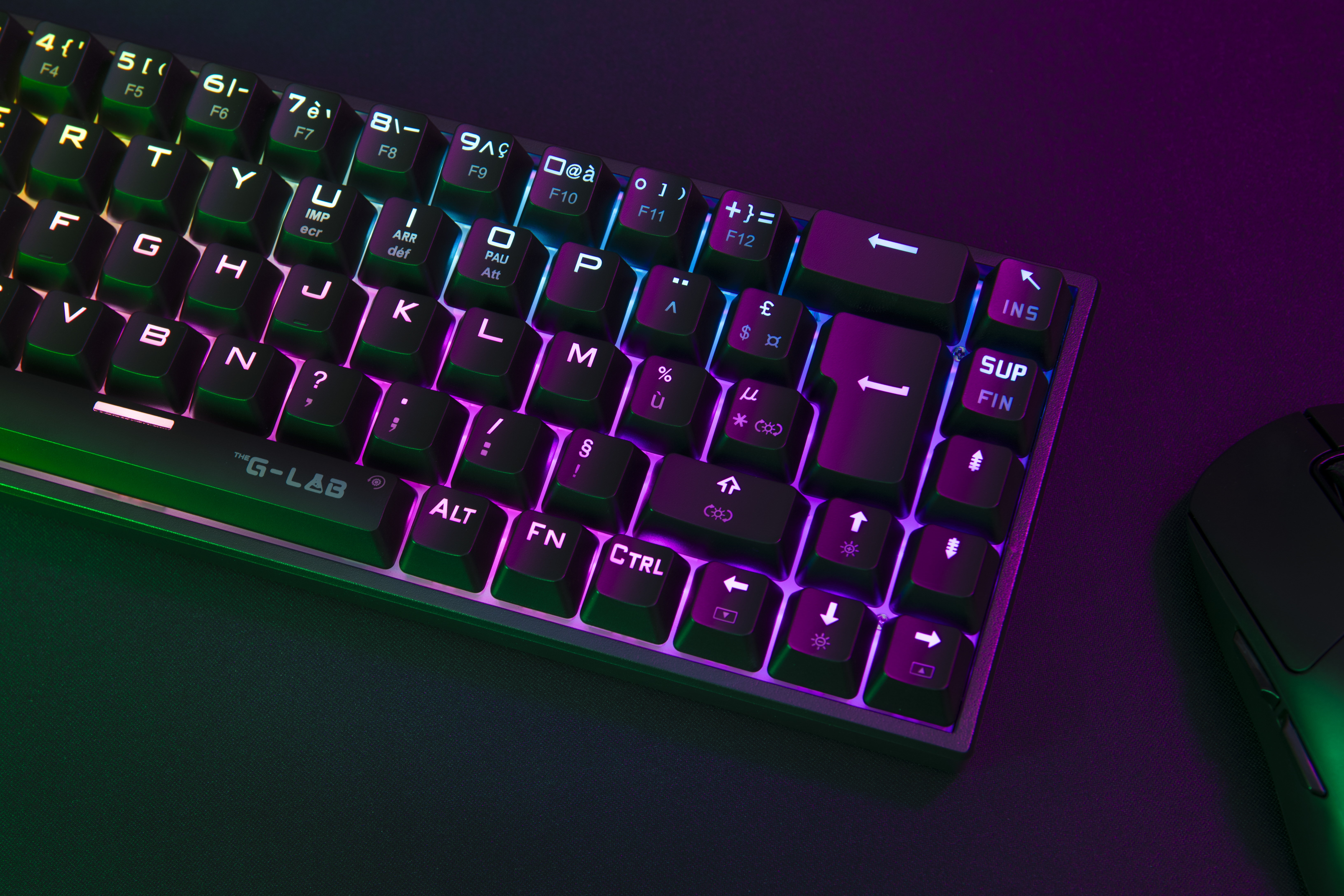 The G-LAB Keys Titanium 65% RGB/Filaire/BT/Noir - Clavier PC - 3