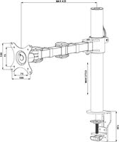 DS1001C-B1 Flexible Desk Mount for Singl - Achat / Vente sur grosbill.com - 2