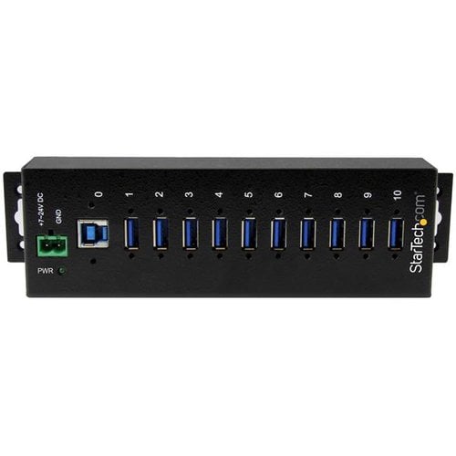 10 Port Industrial USB 3.0 Hub - Metal - Achat / Vente sur grosbill.com - 1