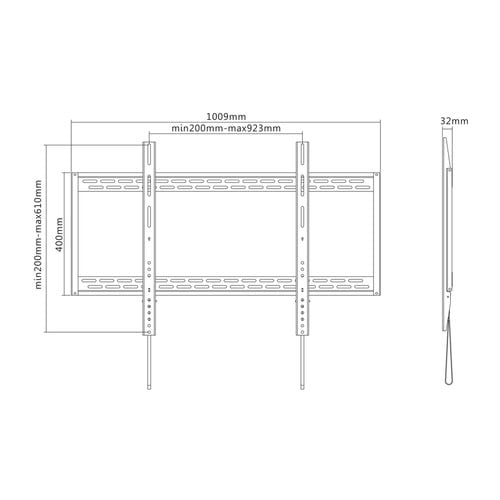 LFD-W1000/Flat Screen Wall Mount fixed - Achat / Vente sur grosbill.com - 7