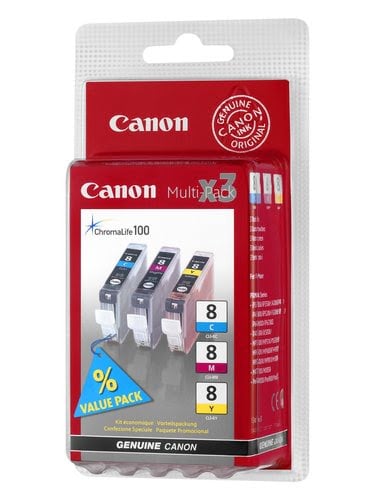 Canon Ink/CLI-8 BJ Cartridge CMY BLIST - Achat / Vente Consommable imprimante sur grosbill.com - 1