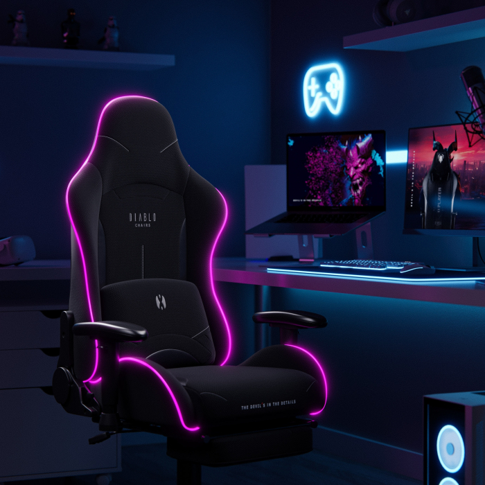 Diablo Chairs  X-Starter LED Noir - Siège PC Gamer - grosbill.com - 5