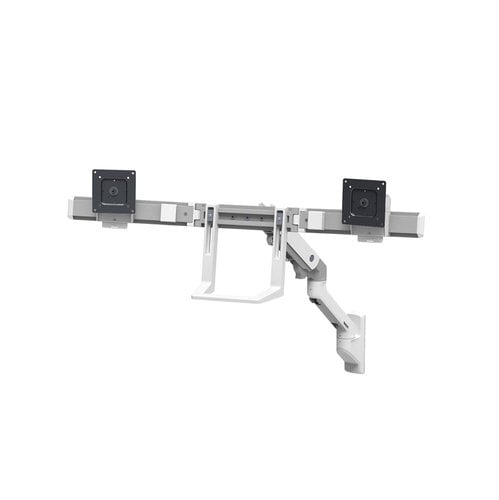 HX Wall Dual Monitor Arm White - Achat / Vente sur grosbill.com - 2