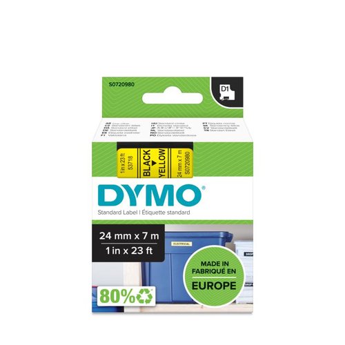 Dymo D1 - TAPE DYMO 24MMX7M - Achat / Vente Consommable imprimante sur grosbill.com - 1