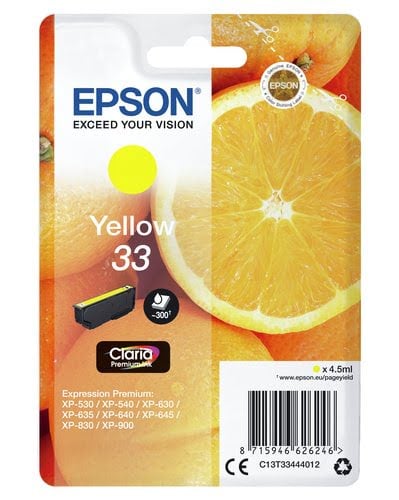 Epson - Jaune - C13T33444022 - Achat / Vente Consommable imprimante sur grosbill.com - 2