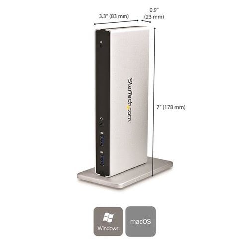 DVI Dual-Monitor Laptop Docking Station - Achat / Vente sur grosbill.com - 1