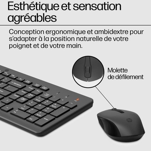 HP 330 Wireless Mouse+Keyboard Combina - Achat / Vente sur grosbill.com - 9