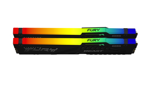 Kingston Fury Beast RGB 32Go (2x16Go) DDR5 6400MHz - Mémoire PC Kingston sur grosbill.com - 1