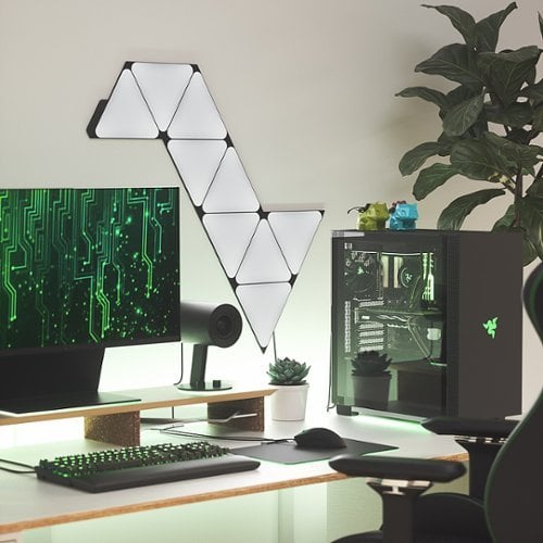 Nanoleaf Shapes Black Triangles Starter Kit - 9 pièces (NL47-0102TW-9PK) - Achat / Vente Objet connecté / Domotique sur grosbill.com - 5