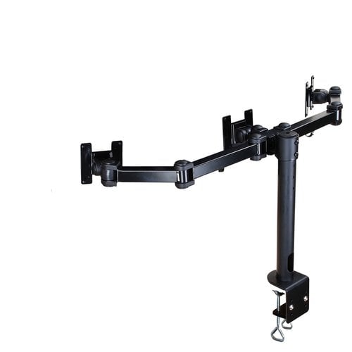 Desk Mount 3xScreen 10-21" Clamp BLACK - Achat / Vente sur grosbill.com - 1