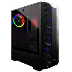 Boîtier PC M.RED Dream Eyes Noir - MT/Sans Alim/ATX Grosbill