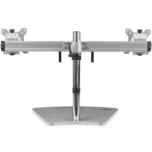 Dual-Monitor Stand - Horizontal - Silver - Achat / Vente sur grosbill.com - 1