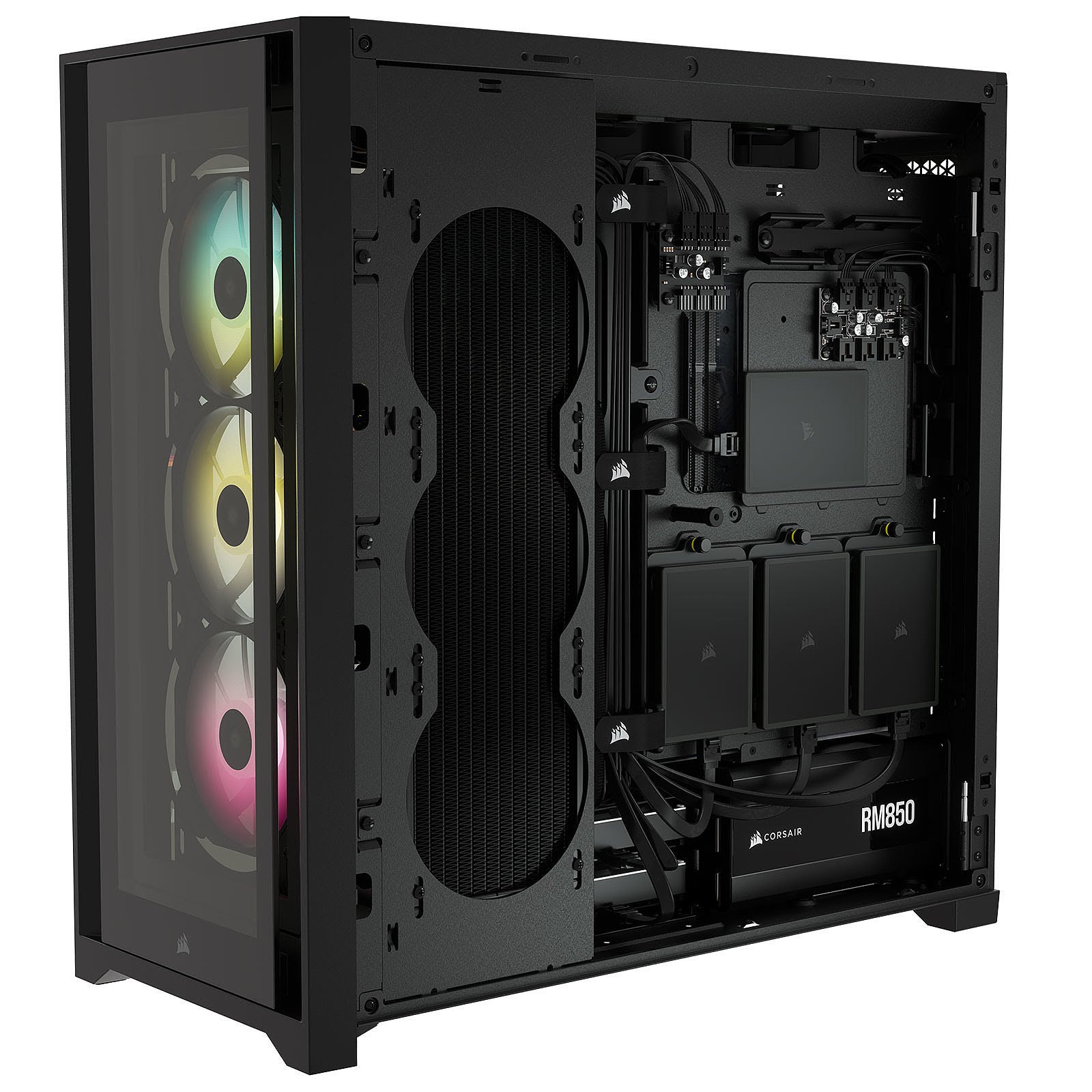 Corsair iCUE 5000X RGB Tempered Black Noir - Boîtier PC Corsair - 2