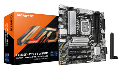 Gigabyte B860M DS3H WIFI6E Micro-ATX  - Carte mère Gigabyte - 0