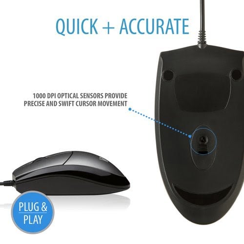 SOURIS OPTIQUE FILAIRE USB - Achat / Vente sur grosbill.com - 8