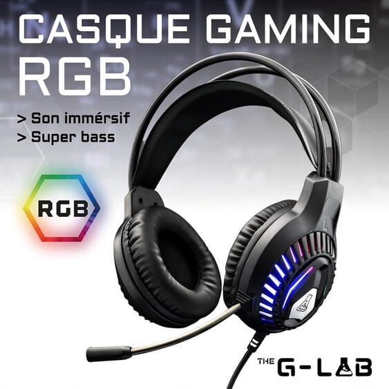 The G-LAB Combo Plutonium Bundle 4 en 1 Noir RGB (COMBO-PLUTONIUM/FR) - Achat / Vente Pack Peripheriques sur grosbill.com - 3