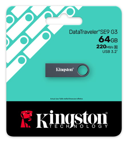 Kingston 64Go USB 3.2 Dark Nickel /64Go - Clé USB Kingston - 3