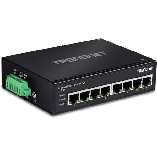 8-PORT IND.FAST ETH SWITCH - Achat / Vente sur grosbill.com - 1