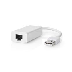 Connectique PC Nedis Adaptateur USB 2.0 vers RJ 45 - Blanc  Grosbill