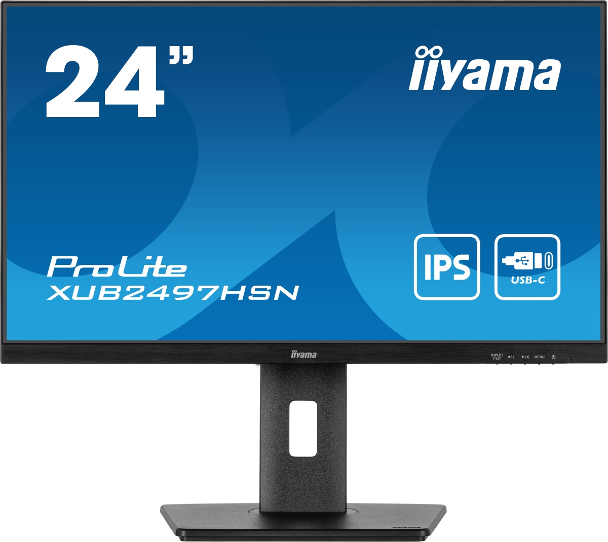 image produit Iiyama PROLITE XUB2497HSN-B1 - 23.8" FHD 100Hz avec USB-C dock et RJ45 Grosbill