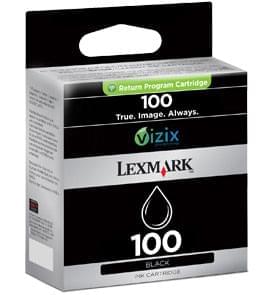 Cartouche N°100 Noire 200p - 14N0820E pour imprimante Jet d'encre Lexmark - 0