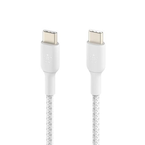 USB-C to USB-C Cable Braided 1M White - Achat / Vente sur grosbill.com - 3