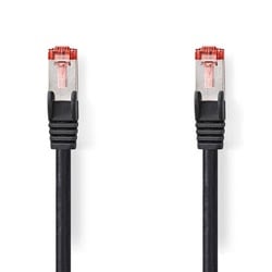 image produit Nedis Cable RJ45 male/male - CAT6 S/FTP - Noir - 1m Grosbill