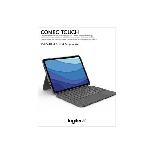 Combo Touch for iPad Pro 11-inch (1st, 2nd, and 3rd generation) Gris - Achat / Vente sur grosbill.com - 9