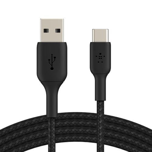 USB-A to USB-C Cable Braided 1M Black - Achat / Vente sur grosbill.com - 4