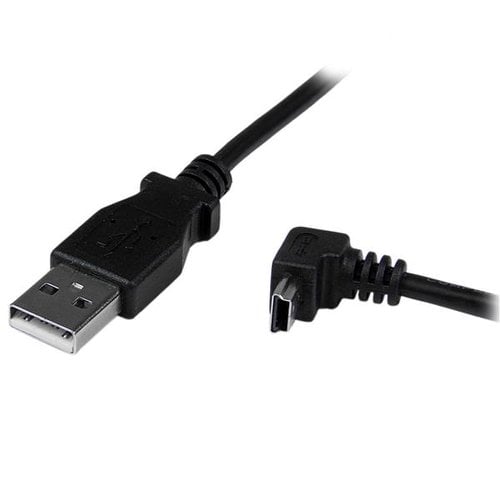 2m USB to Down Angle Mini USB Cable - Achat / Vente sur grosbill.com - 1