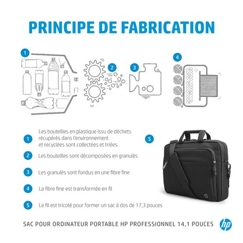 Prof 14.1 Laptop Bag (500S8AA) - Achat / Vente sur grosbill.com - 7