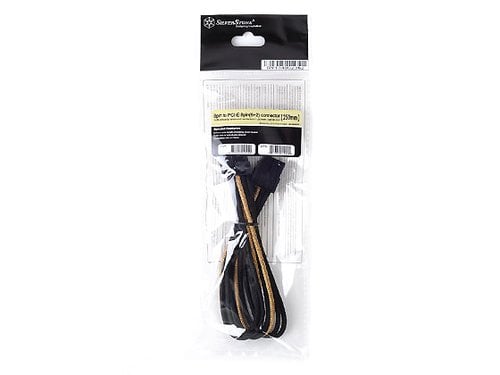 Cable tressé PCIe-6+2-Pin CPU - 250mm GOLD/Black - Connectique PC - 1