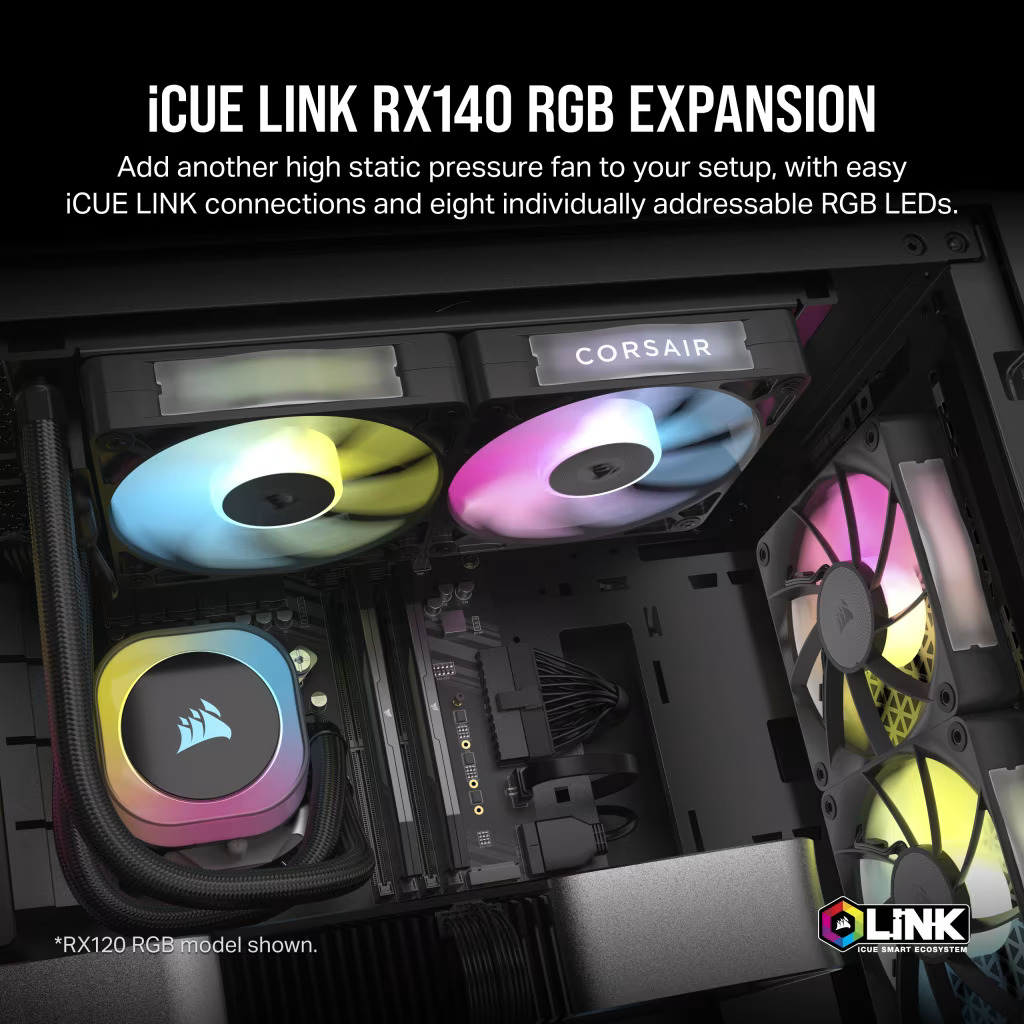 Corsair iCUE LINK TITAN - 420 RX RGB AIO/420mm - Watercooling - 3