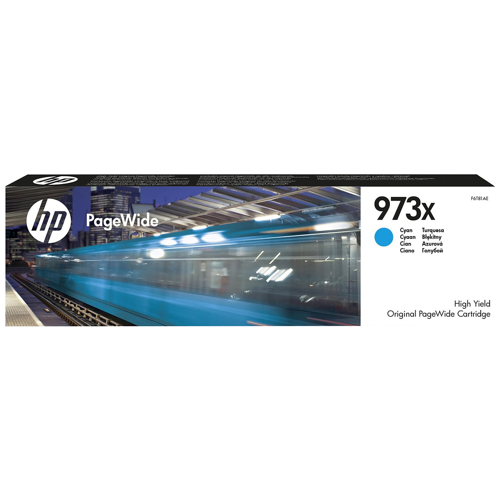 Toner Cyan 973x 7000 pages - F6T81AE pour imprimante Laser HP - 0