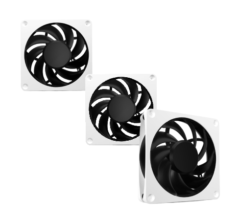 Alphacool Apex Stealth Metal 120mm- 3000rpm Blanc Pack de 3 - Ventilateur boîtier - 0