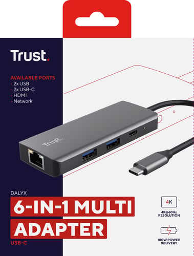 Adaptateur DALYX USB-C  6 en 1 - Accessoire PC portable Trust - 8