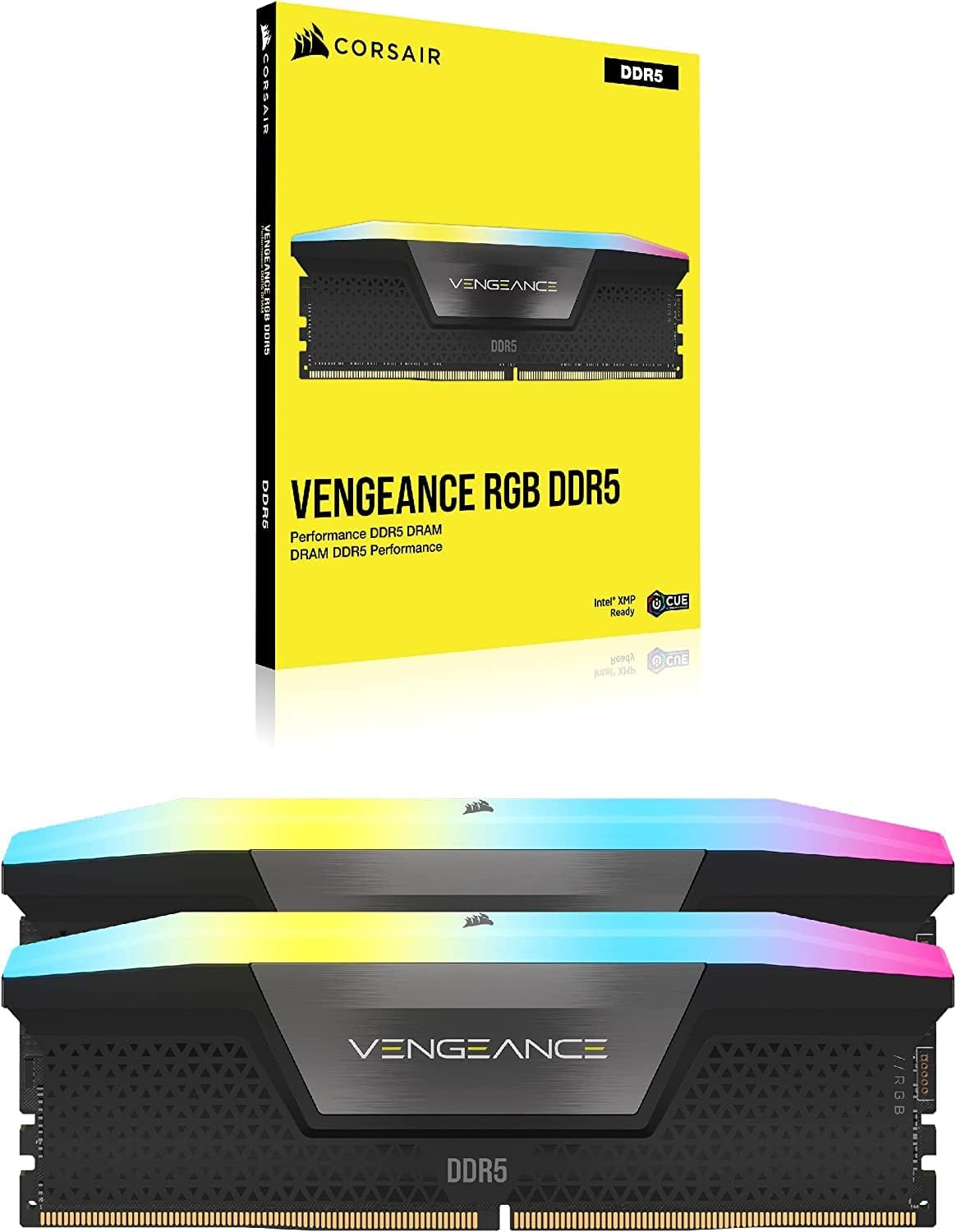 Corsair Vengeance RGB 32Go (2x16Go) DDR5 6400MHz - Mémoire PC Corsair sur grosbill.com - 1