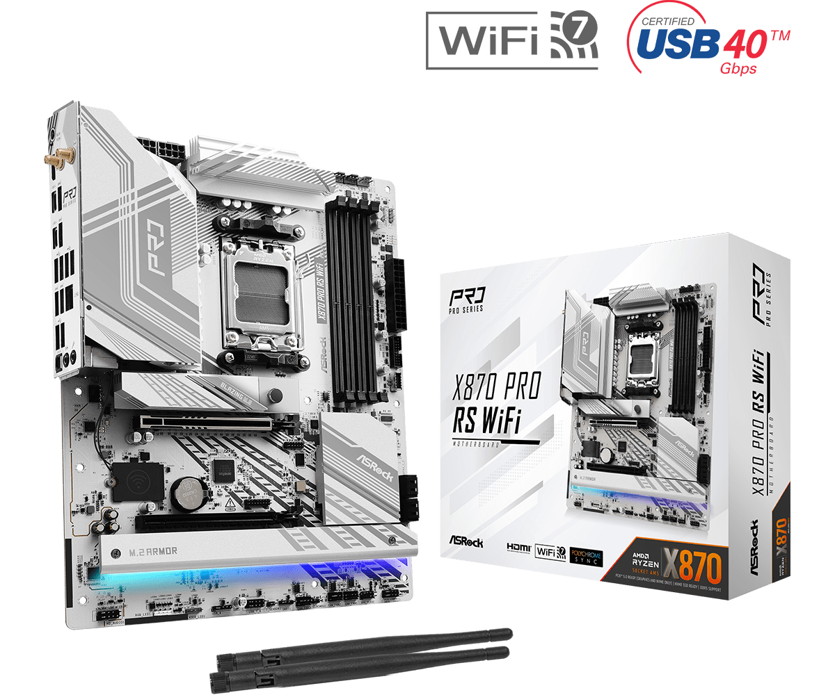 ASRock X870 PRO RS WIFI ATX  - Carte mère ASRock - grosbill.com - 0