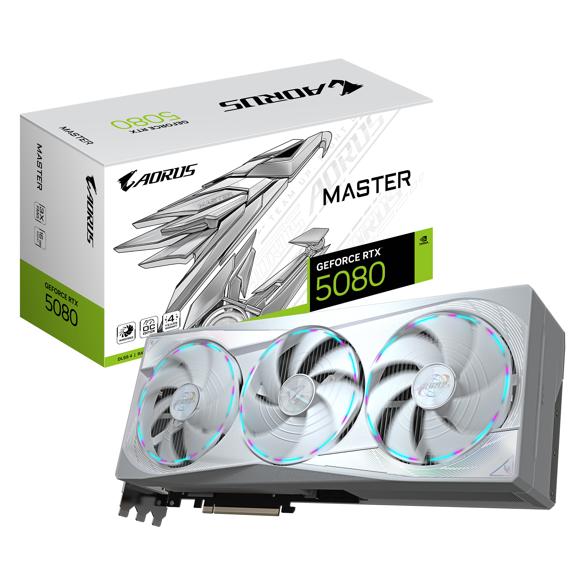 Gigabyte AORUS GeForce RTX 5080 MASTER ICE 16G - Carte graphique - 0