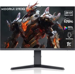 Ecran PC KOORUI 27E3Q - 27" QHD 170Hz IPS 1ms HDR Pivot Adaptive Sync Grosbill