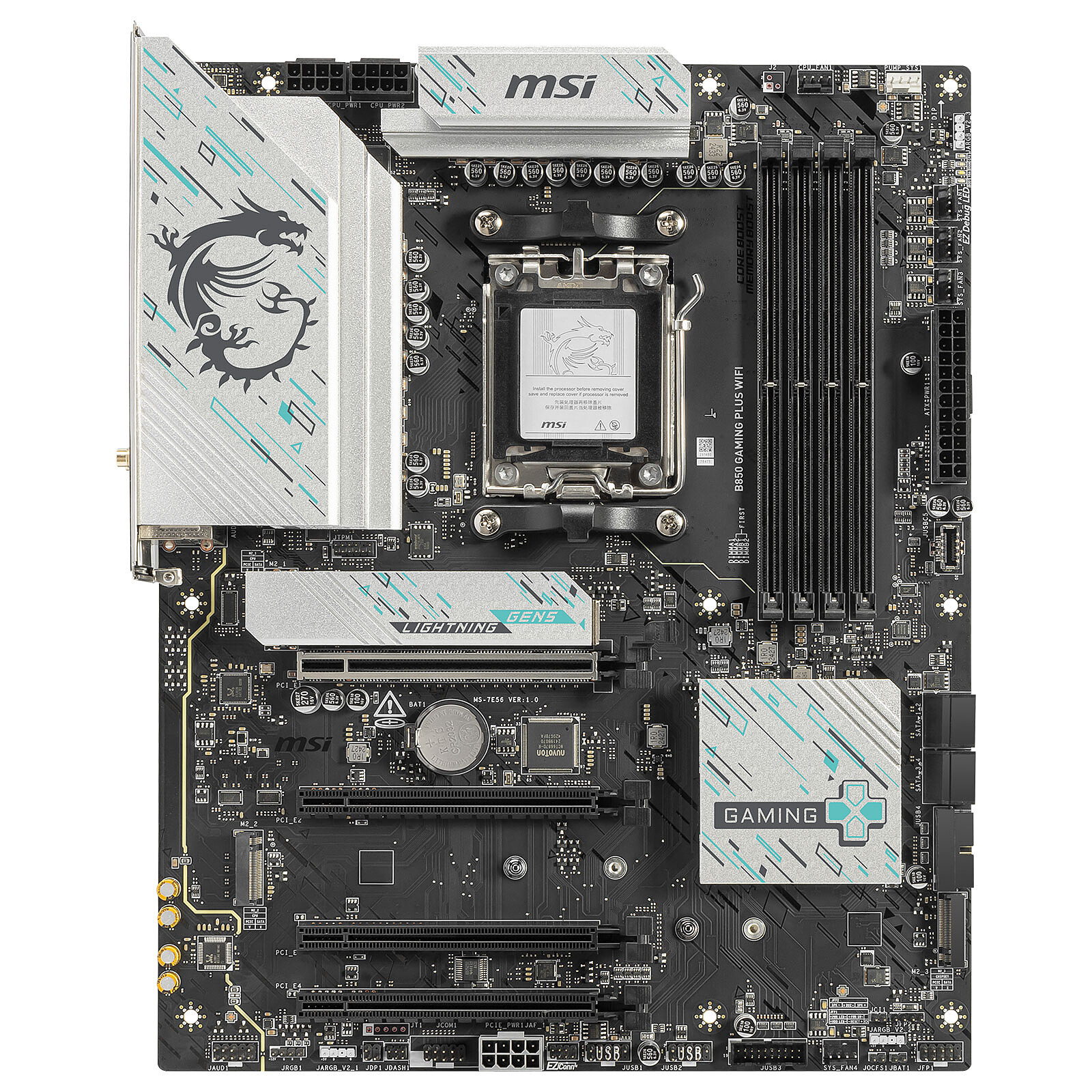 MSI B850 GAMING PLUS WIFI ATX  - Carte mère MSI - grosbill.com - 2