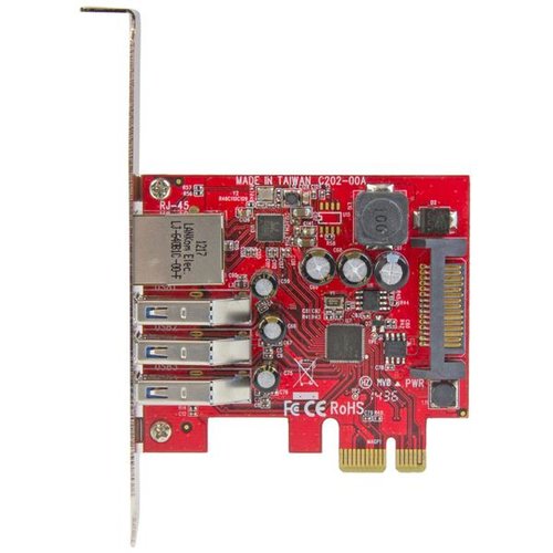 3Pt PCIe USB 3.0 Card+Gigabit Ethernet - Achat / Vente sur grosbill.com - 1