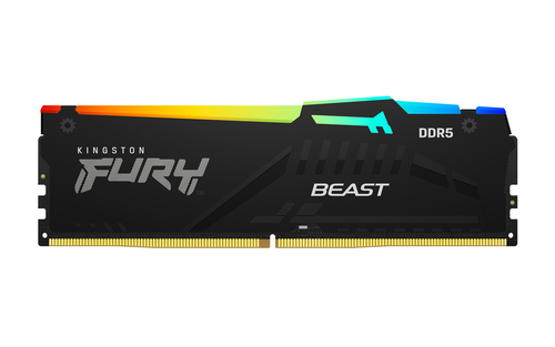 Kingston Fury Beast RGB 64Go (2x32Go) DDR5 6000MHz - Mémoire PC Kingston sur grosbill.com - 2